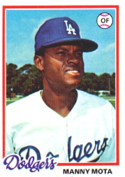 1978 Topps Baseball Cards      228     Manny Mota DP